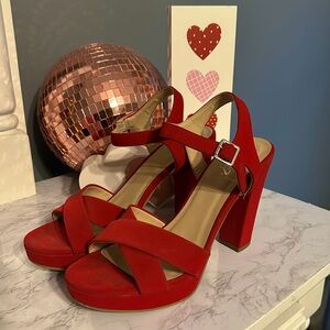 Y.Not? Red heels size 9